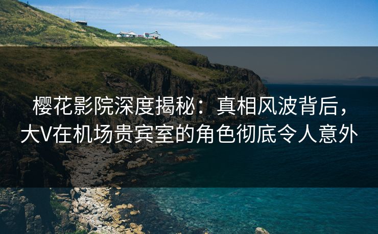 樱花影院深度揭秘：真相风波背后，大V在机场贵宾室的角色彻底令人意外